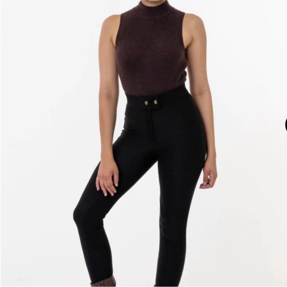 American apparel black riding pant size M